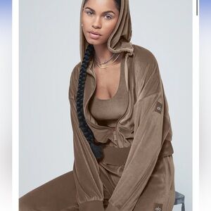 Velour glamour full zip up